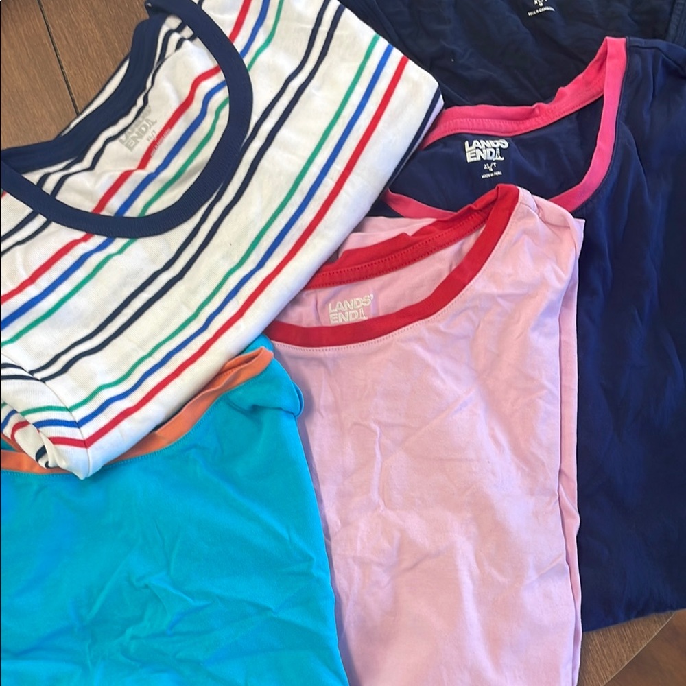 Lands' End Colorful T-Shirt Bundle